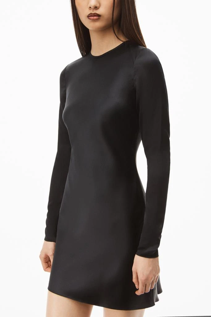 商品Alexander Wang|KEYHOLE BACK DRESS IN SILK CHARMEUSE,价格¥3727,第4张图片详细描述