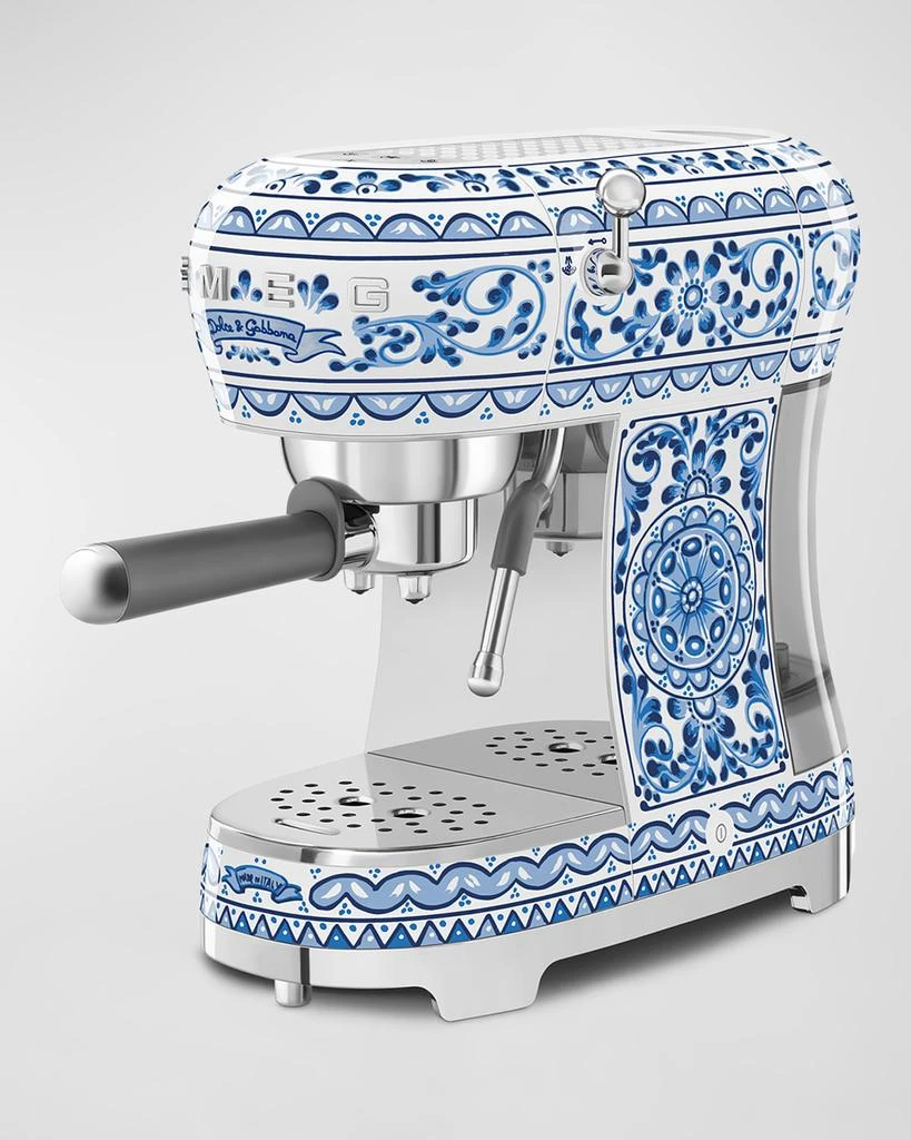 商品Smeg|x Dolce&Gabbana Blu Mediterraneo Manual Espresso Machine,价格¥12250,第3张图片详细描述