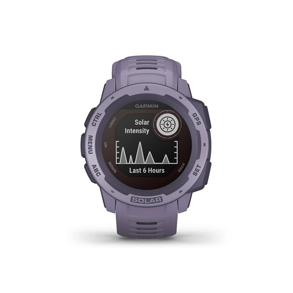 商品Garmin|Unisex Instinct Solar Orchid Silicone Strap Smart Watch 23mm,价格¥3029,第3张图片详细描述