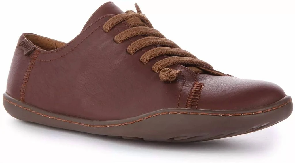 商品Camper|Womens Cami Slip On Wide Fit Casual Leather Shoe In Opium Cola/cami Vida,价格¥772,第1张图片