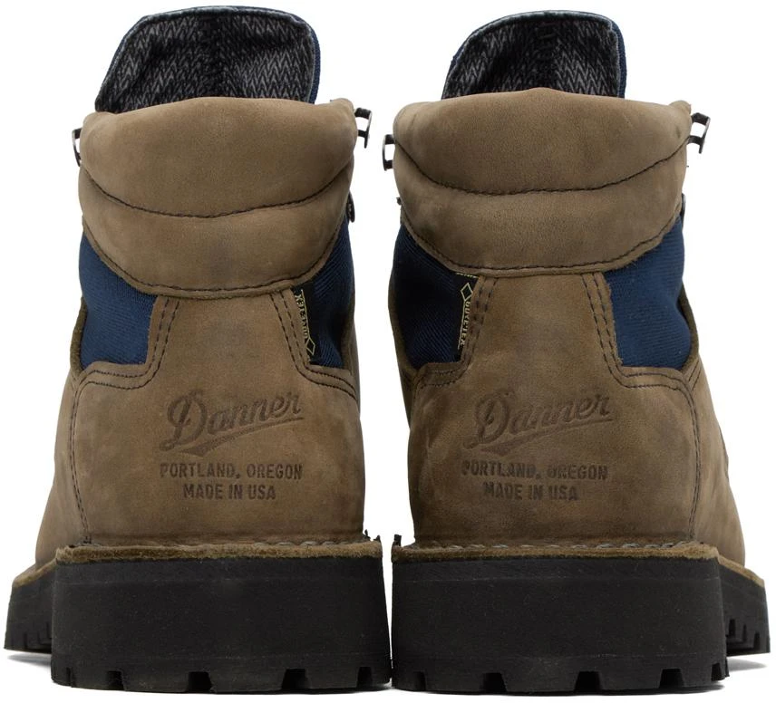 商品Danner|Brown & Navy Feather Light Boots,价格¥1613,第2张图片详细描述