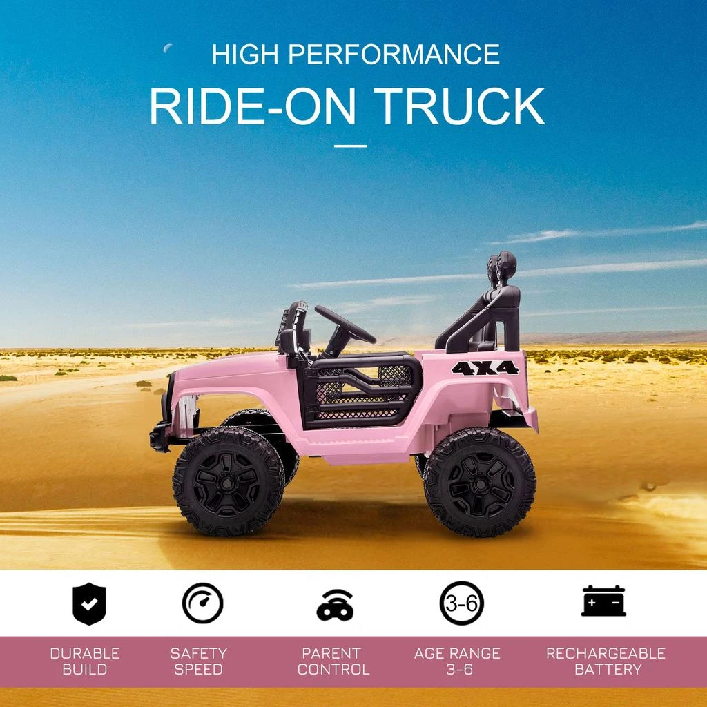 商品Streamdale Furniture|Streamdale Kid's Electric Ride-On Car with Remote and Manual Control,价格¥3448,第4张图片详细描述