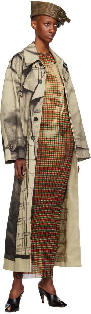 商品Jean Paul Gaultier|Multicolor Tartan Face Maxi Dress,价格¥1854,第4张图片详细描述