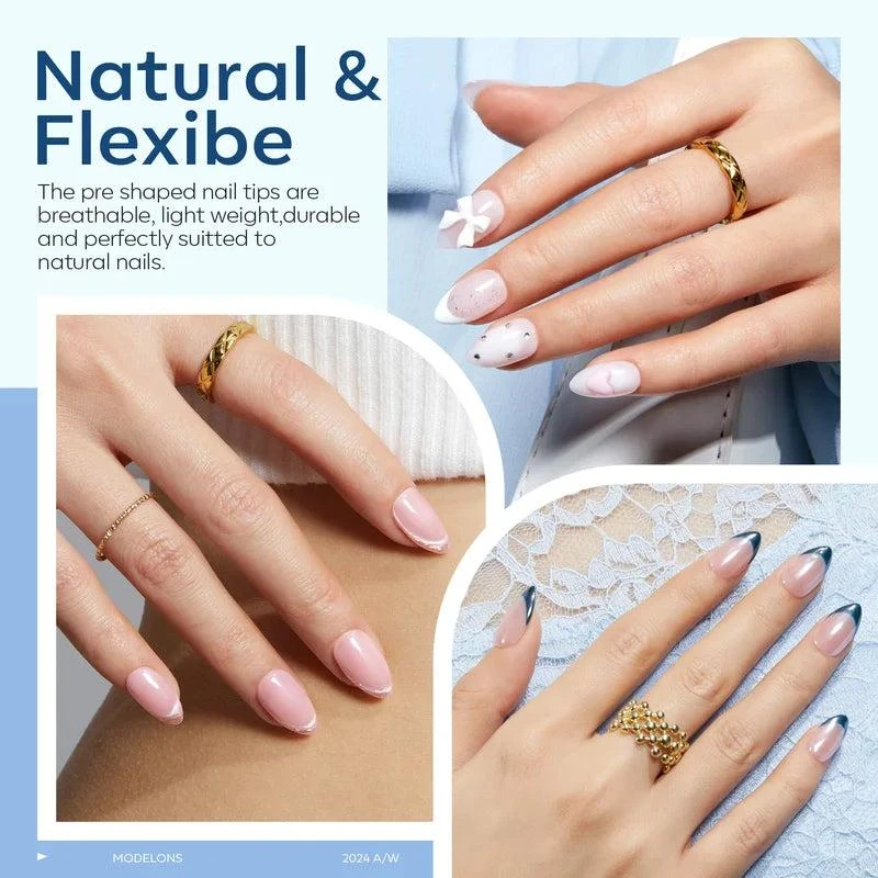 商品[国内直发] MODELONES|Semi-Forest Short Almond Nail Tips Kit,价格¥147,第3张图片详细描述