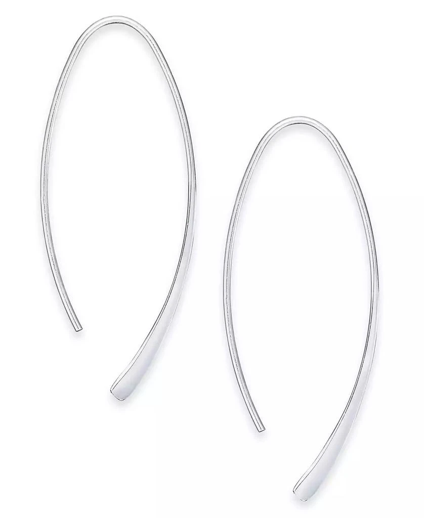商品Essentials|Medium Plated Polished Wire Threader Earrings,价格¥92,第1张图片