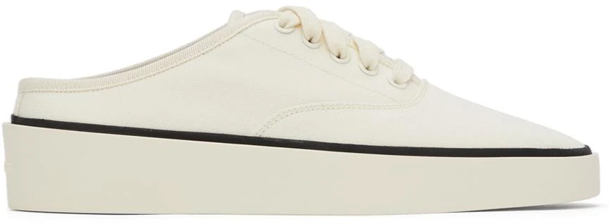 商品Fear of god|Off-White Canvas 101 Backless Sneakers,价格¥2275,第1张图片