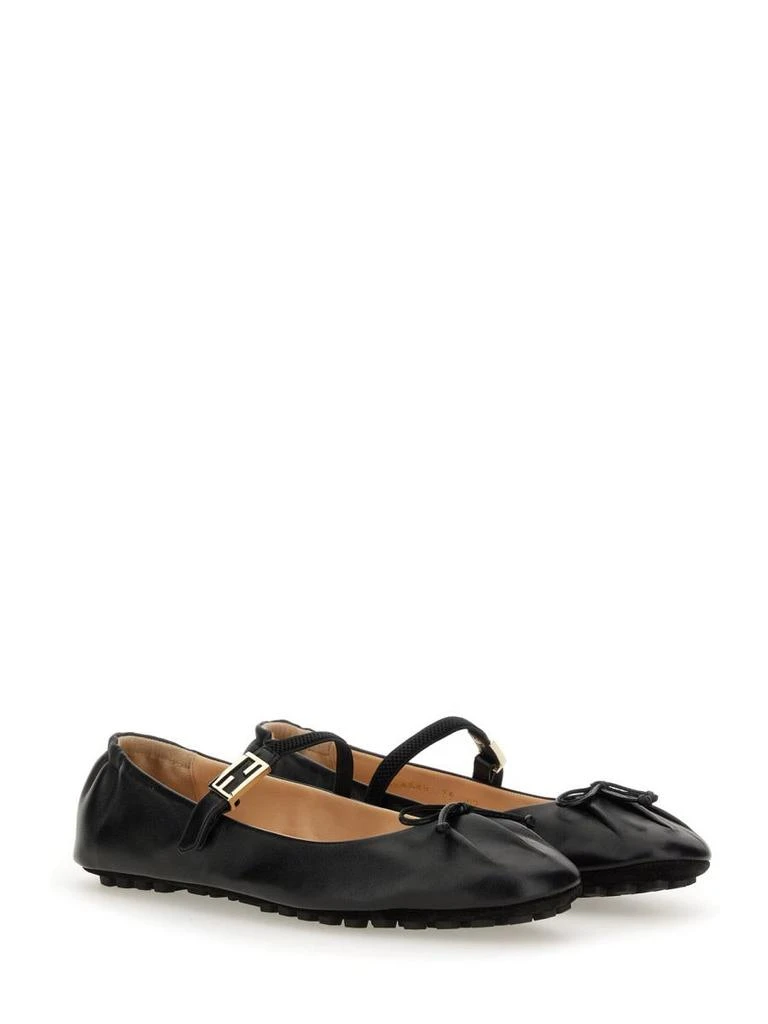 商品Fendi|Fendi Ballerina With Ff Baguette Pattern,价格¥6219,第2张图片详细描述