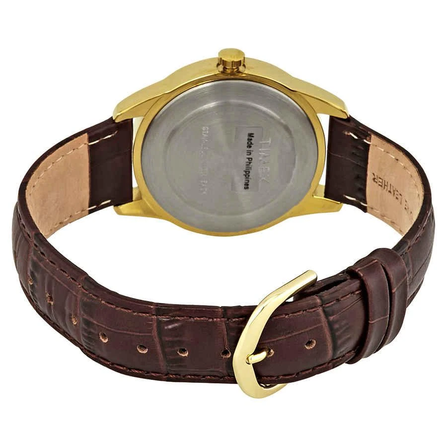 商品Timex|天美时 石英白色表盘棕色 男士手表36mm 真皮表带 T2N065,价格¥170,第3张图片详细描述