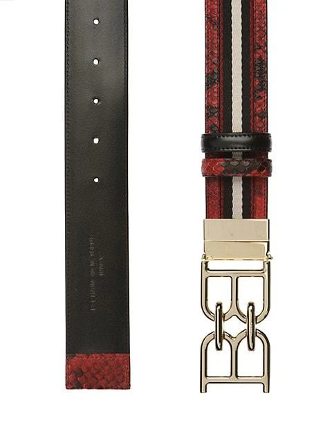 商品Bally|Bally Buckle Exotic Print Belt,价格¥1463,第2张图片详细描述