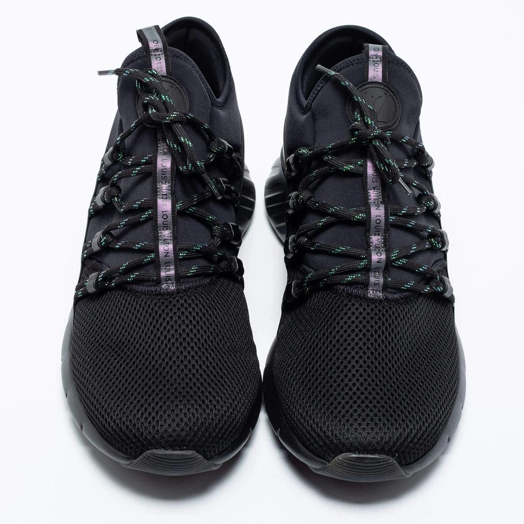 商品[二手商品] Louis Vuitton|Louis Vuitton Black Fabric And Mesh Fastlane Sneakers  Size 41.5 ,价格¥4334,第3张图片详细描述