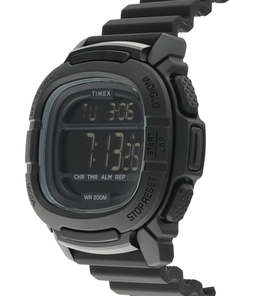 商品Timex|47 mm Command 47 Black Case Digital Dial Black Silicone Strap,价格¥445,第2张图片详细描述