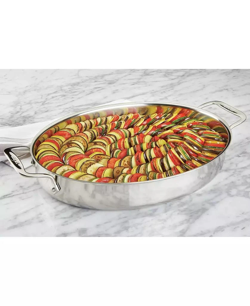商品All-Clad|Stainless Steel 15" Oval Baker & Pot Holder Set,价格¥1728,第2张图片详细描述