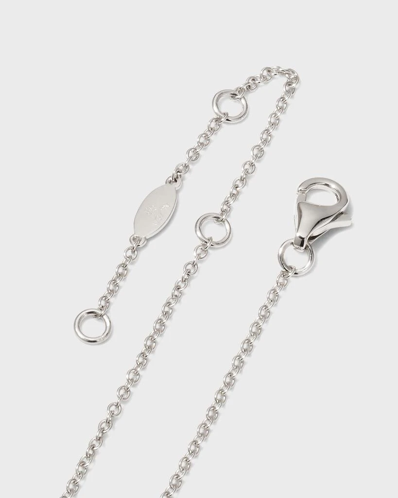 商品Memoire|White Gold Round 11-Diamond Necklace, 18"L, 0.56-0.65tcw,价格¥17980,第4张图片详细描述