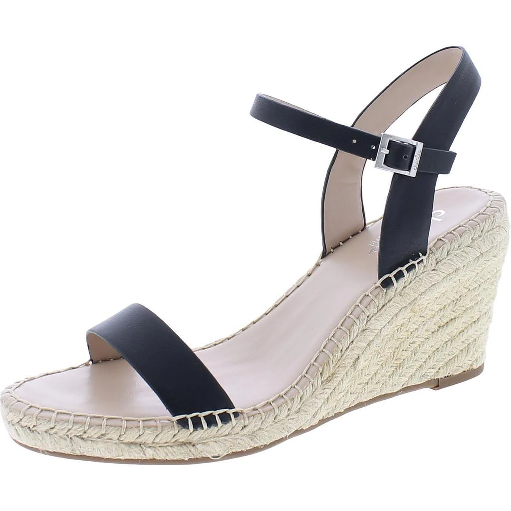 商品Charles David|Charles by Charles David Womens Noble Faux Leather Open Toe Wedge Sandals,价格¥70,第1张图片