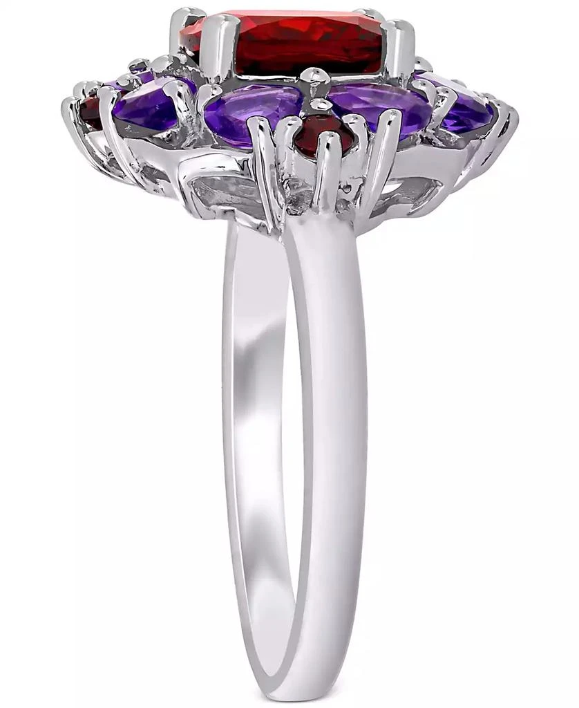 商品Macy's|Rhodolite Garnet (3-1/4 ct. t.w.) & Amethyst (1-1/8 ct. t.w.) Cluster Statement Ring in Sterling Silver,价格¥1178,第4张图片详细描述