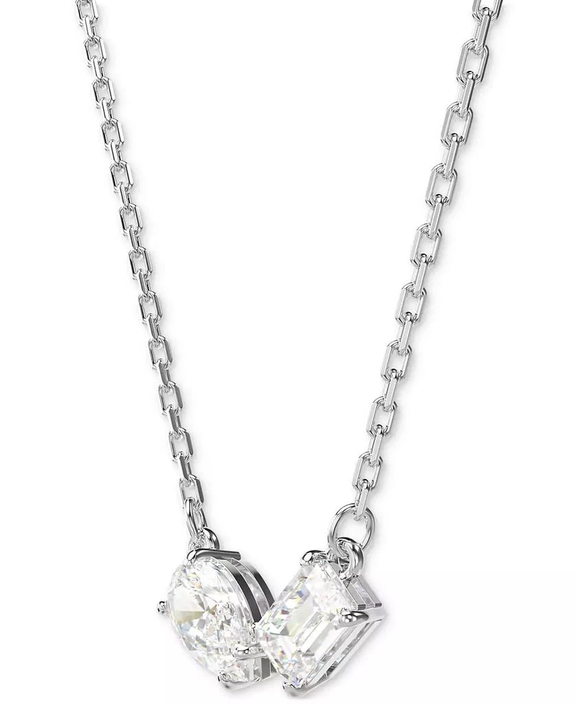 商品Swarovski|Rhodium-Plated Mixed Crystal Pendant Necklace & Stud Earrings Set,价格¥1488,第5张图片详细描述