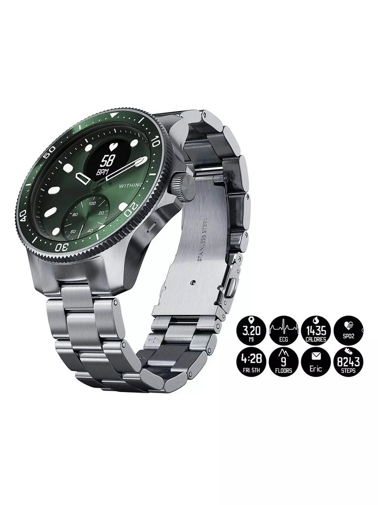 商品Withings|Scanwatch Horizon Luxury Smartwatch With ECG, Heart Rate And Oximeter - 43MM,价格¥3721,第3张图片详细描述