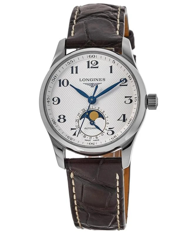 商品Longines|Longines Master Collection Automatic 34mm Silver Dial Leather Strap Women's Watch L2.409.4.78.3,价格¥15410,第1张图片