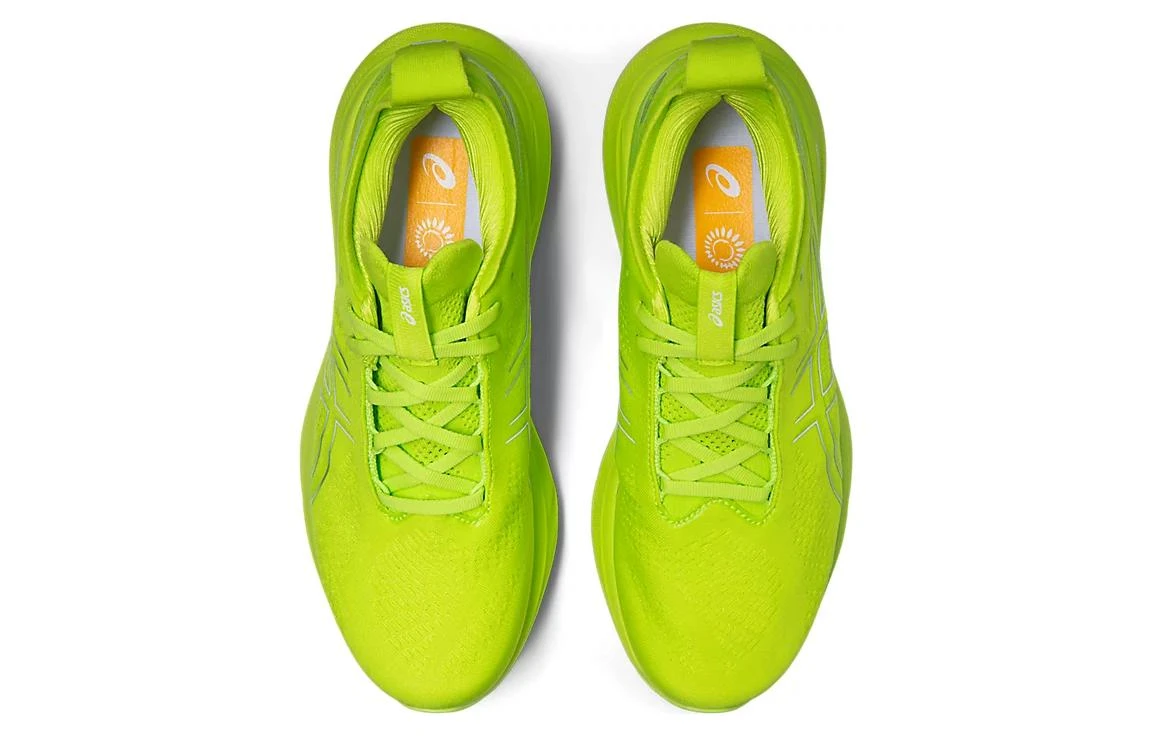 商品[国内直发] Asics|GEL-Nimbus 25 舒适 织物耐磨透气 低帮 马拉松跑步鞋 男款 荧光绿,价格¥1708,第6张图片详细描述