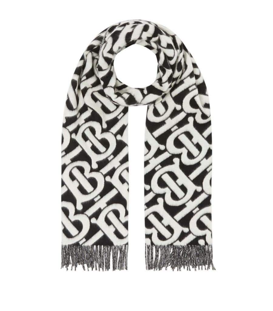 Cashmere TB Monogram Scarf商品第1张图片规格展示