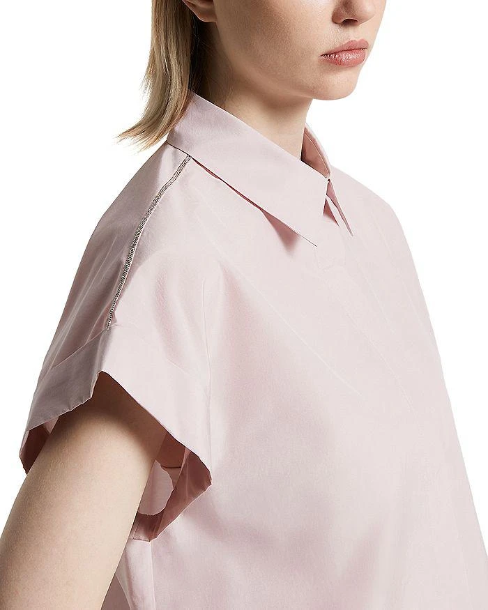 商品Peserico|Short Sleeve Hidden Placket Blouse,价格¥2580,第5张图片详细描述