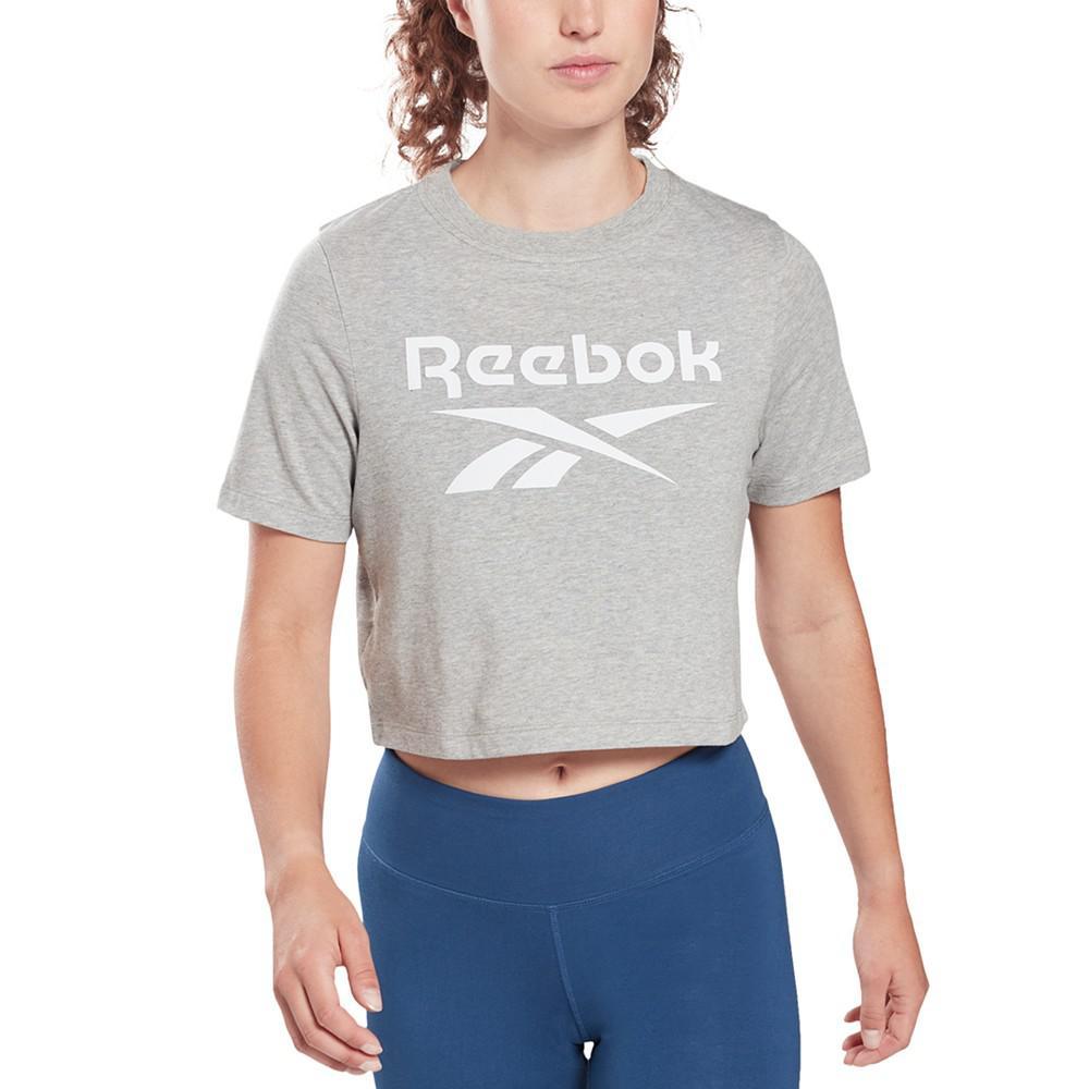 商品Reebok|Women's Logo Cropped T-Shirt,价格¥54,第1张图片
