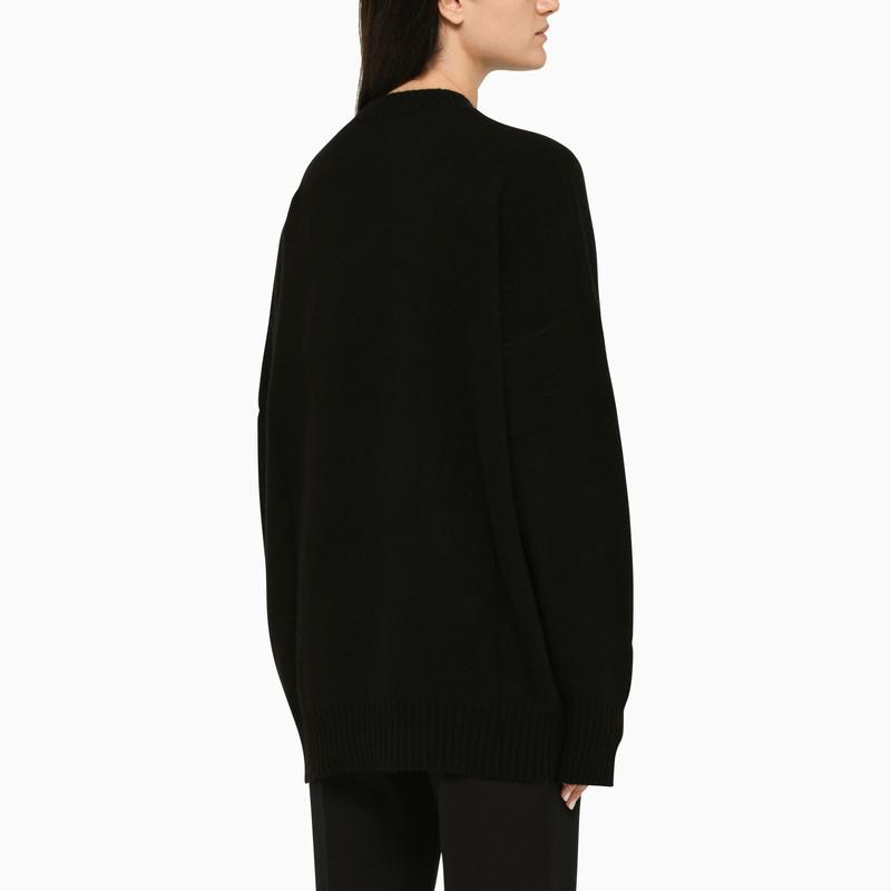 Black oversize cashmere jumper商品第3张图片规格展示