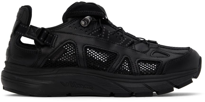 Black Leather Techsonic Advanced Sneakers商品第1张图片规格展示