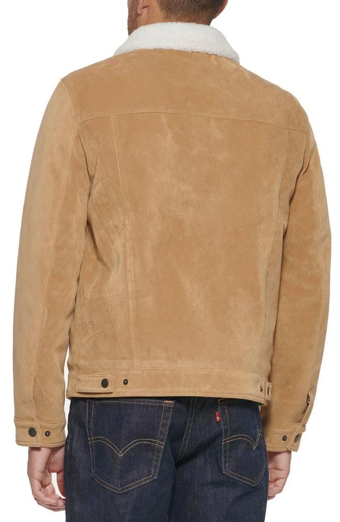 商品Levi's|Faux Suede & Faux Shearling Lined Trucker Jacket,价格¥676,第2张图片详细描述