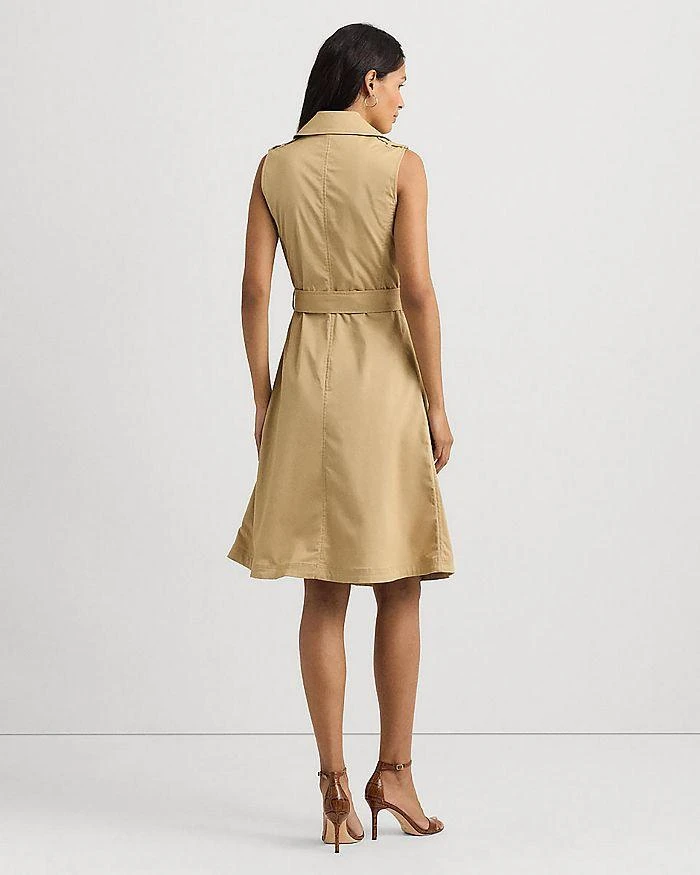 商品Ralph Lauren|Belted Sleeveless Twill Dress,价格¥983,第4张图片详细描述