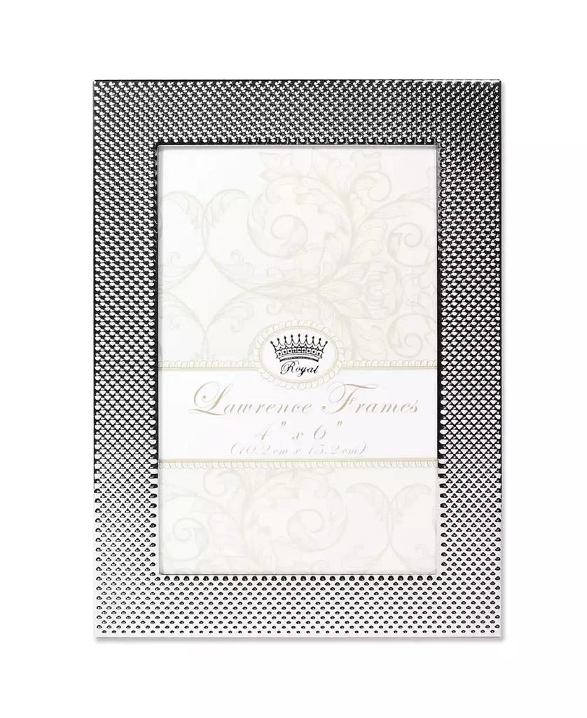 商品Lawrence Frames|Fawn Pin Dot Pattern Silver Metal Picture Frame - 4" x 6",价格¥180,第1张图片