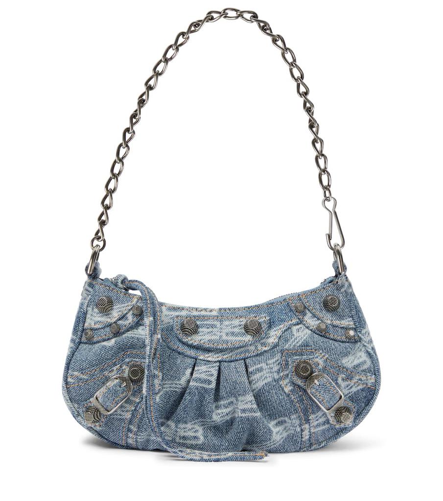 Le Cagole Mini denim shoulder bag商品第1张图片规格展示