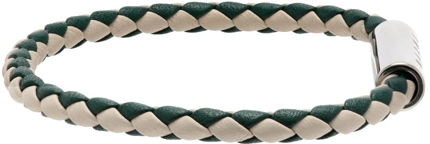 商品Marni|White & Green Braided Bracelet,价格¥538,第5张图片详细描述