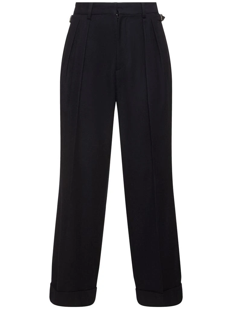 商品AFTER PRAY|Cuffed Two-tuck Wool Pants,价格¥1137,第1张图片