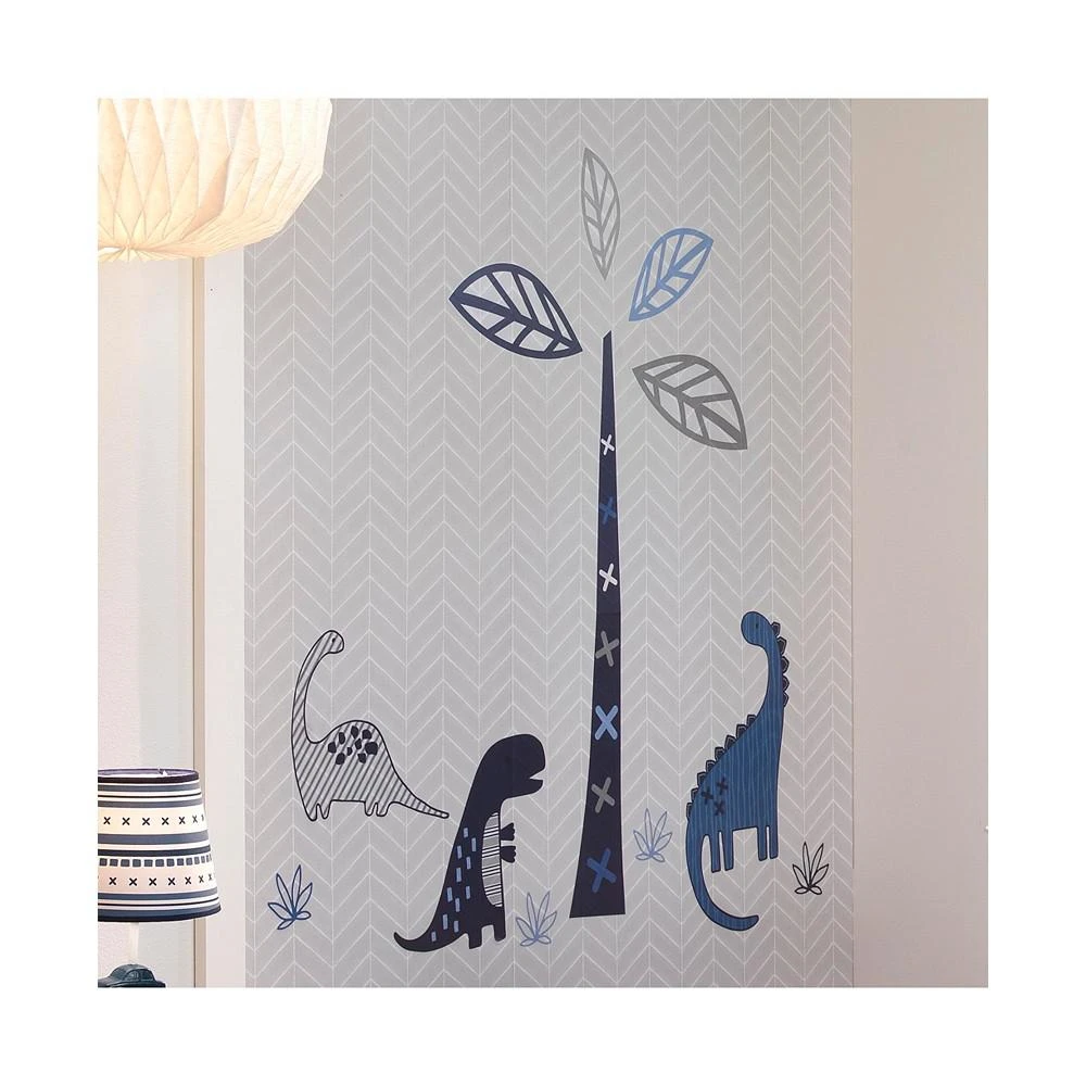 商品Lambs & Ivy|Baby Dino Nursery Blue/Gray Dinosaur and Tree Wall Decals/Stickers,价格¥142,第2张图片详细描述