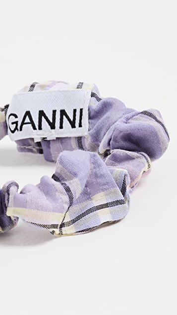 商品Ganni|泡泡纱格纹发带,价格¥130,第5张图片详细描述
