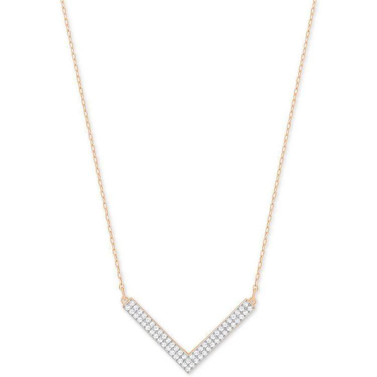 商品Swarovski|Rose Gold-Tone 2-Pc. Set Pavé Necklaces,价格¥972,第3张图片详细描述