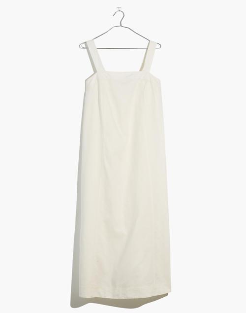Linen-Cotton Princess-Seamed Midi Dress商品第5张图片规格展示