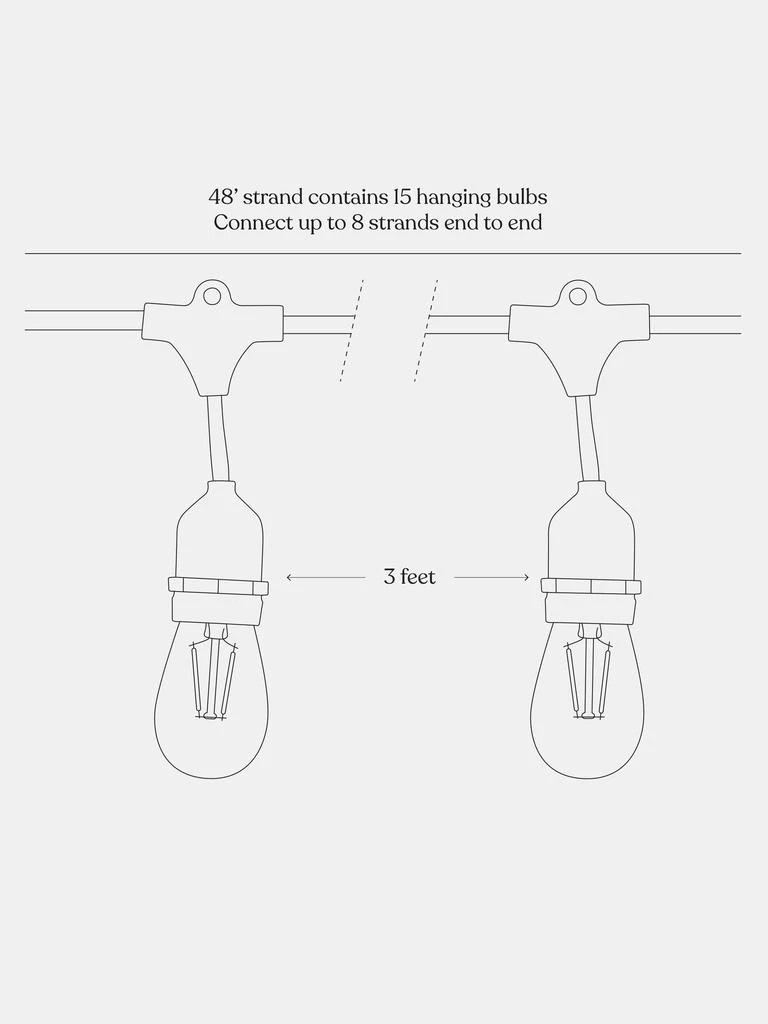 Ambience Pro 2W Hanging LED String Lights (Neutral White 3000K) 商品