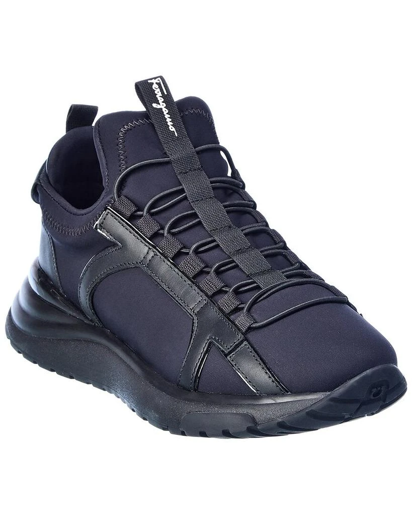 商品Salvatore Ferragamo|Salvatore Ferragamo Shiro Neoprene & Leather Sneaker,价格¥2633,第1张图片