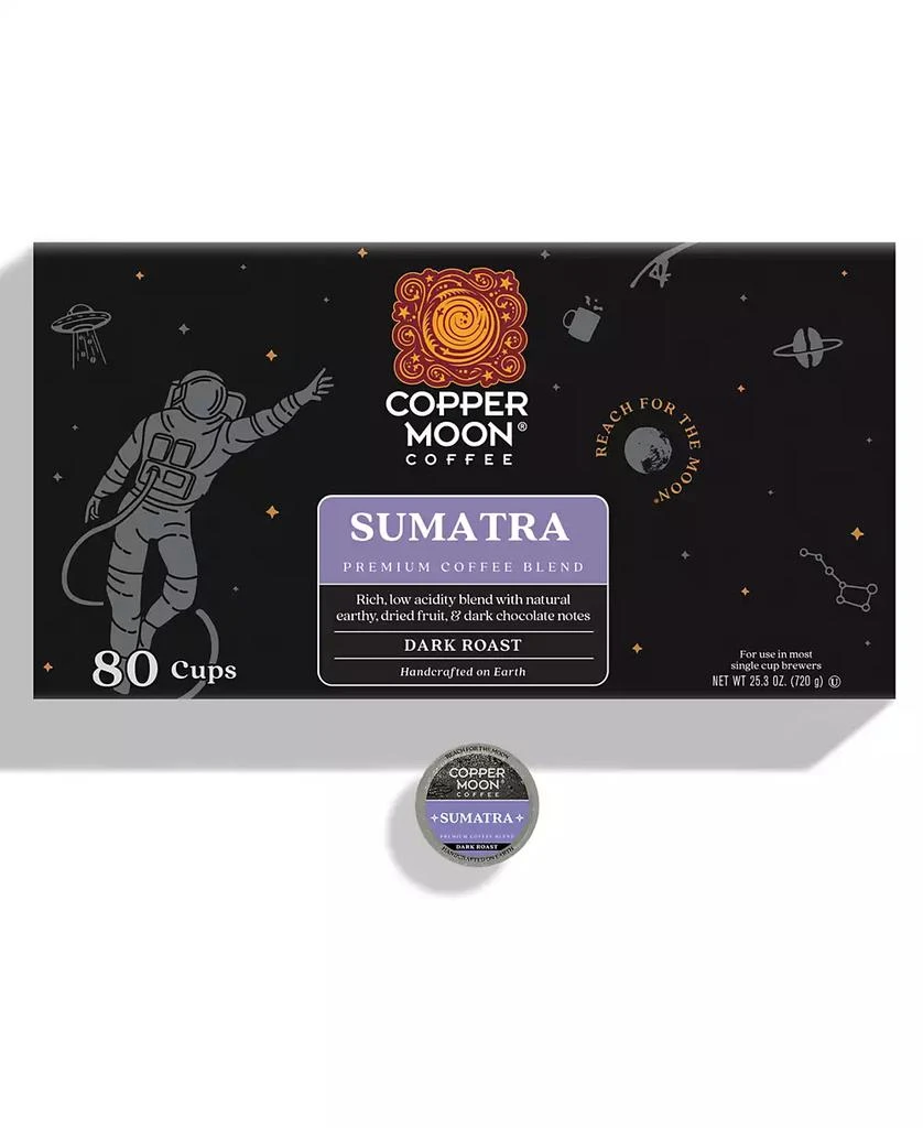 商品Copper Moon Coffee|Single Serve Coffee Pods for Keurig K Cup Brewers, Sumatra Blend, 80 Count,价格¥296,第1张图片