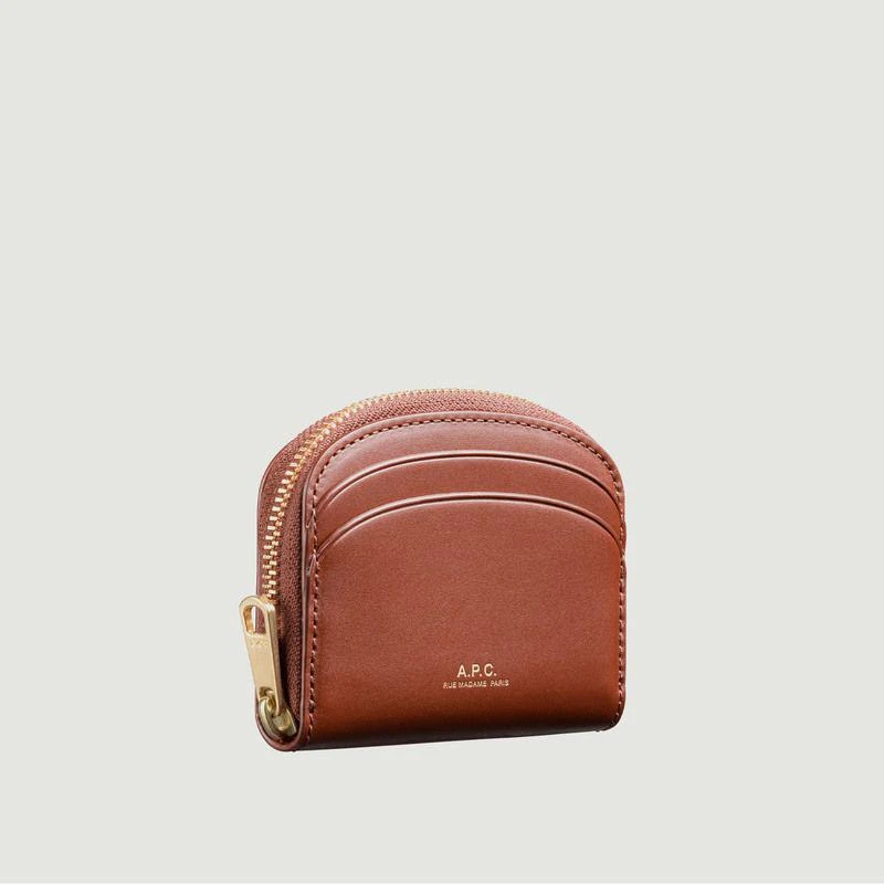 商品A.P.C.|Compact Half Moon Mini Leather Purse Hazelnut  APC PARIS,价格¥923,第2张图片详细描述