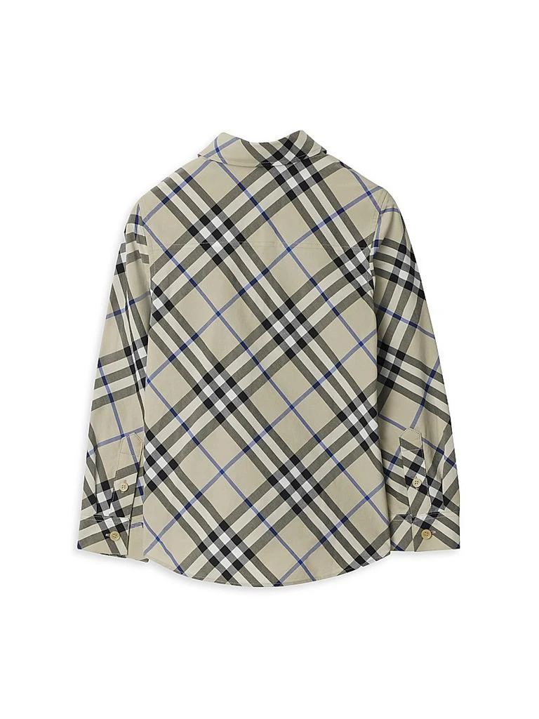 商品Burberry|Little Boy's &amp; Boy's Check Button-Up Shirt,价格¥777,第3张图片详细描述