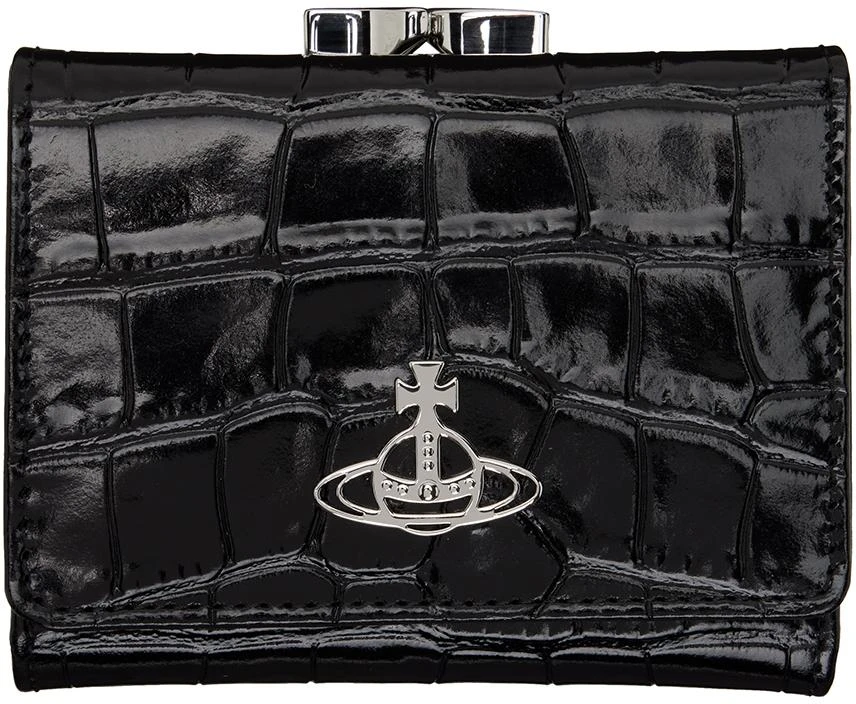 商品Vivienne Westwood|Black Small Frame Wallet,价格¥2950,第1张图片
