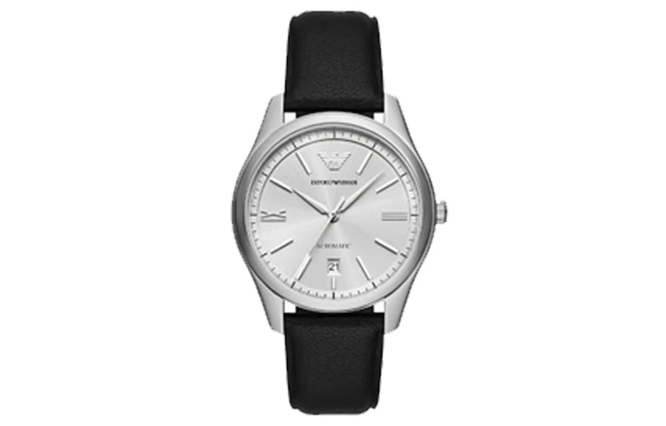 商品[国内直发] Emporio Armani|阿玛尼 腕表 自动机械机芯 皮革表带 41mm 白色表盘 男表 50米防水,价格¥2093,第1张图片