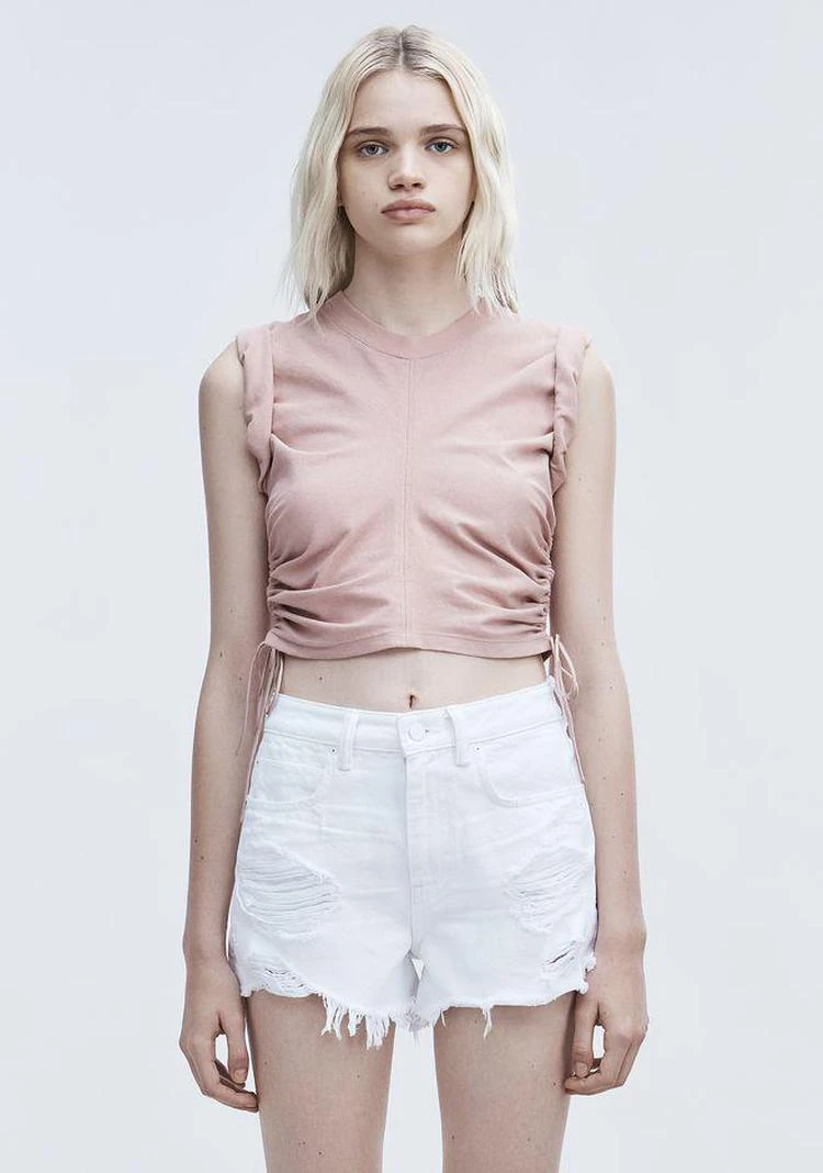 商品Alexander Wang|RUCHED CROP TOP ,价格¥528,第3张图片详细描述