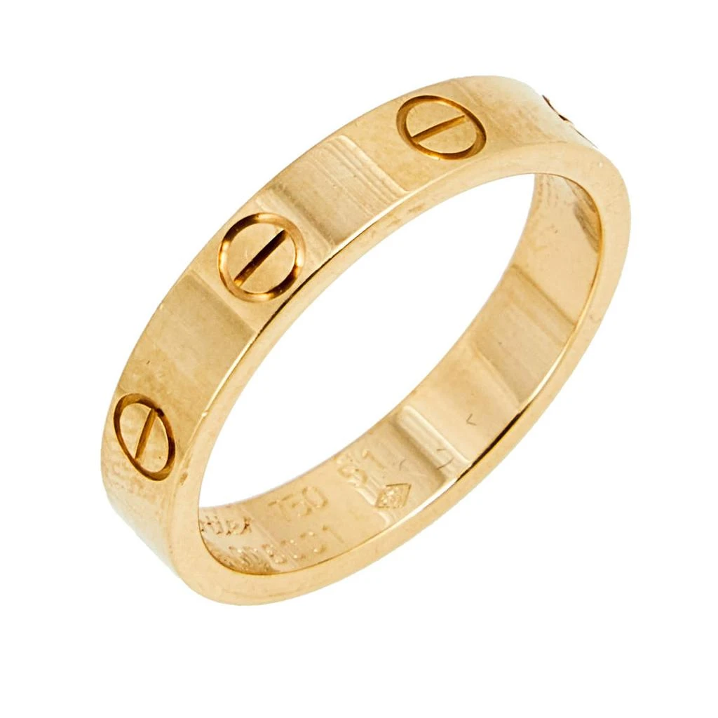 商品[二手商品] Cartier|Cartier Love 18K Rose Gold Narrow Wedding Band Ring Size 51,价格¥6519,第3张图片详细描述