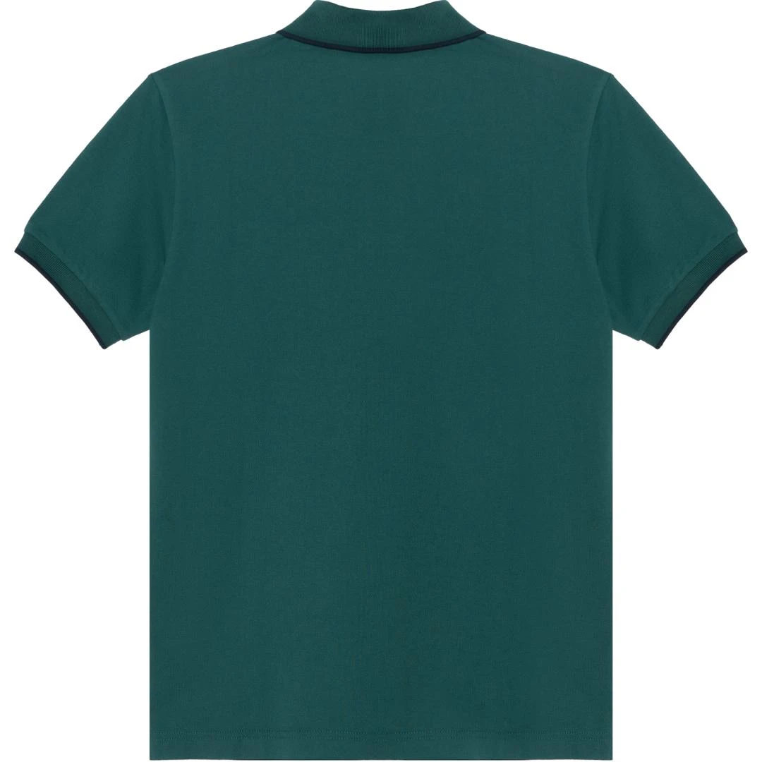 商品[国内直发] Prada|徽标Logo英文纯色短袖Polo衫 男款 墨绿色,价格¥3893,第3张图片详细描述