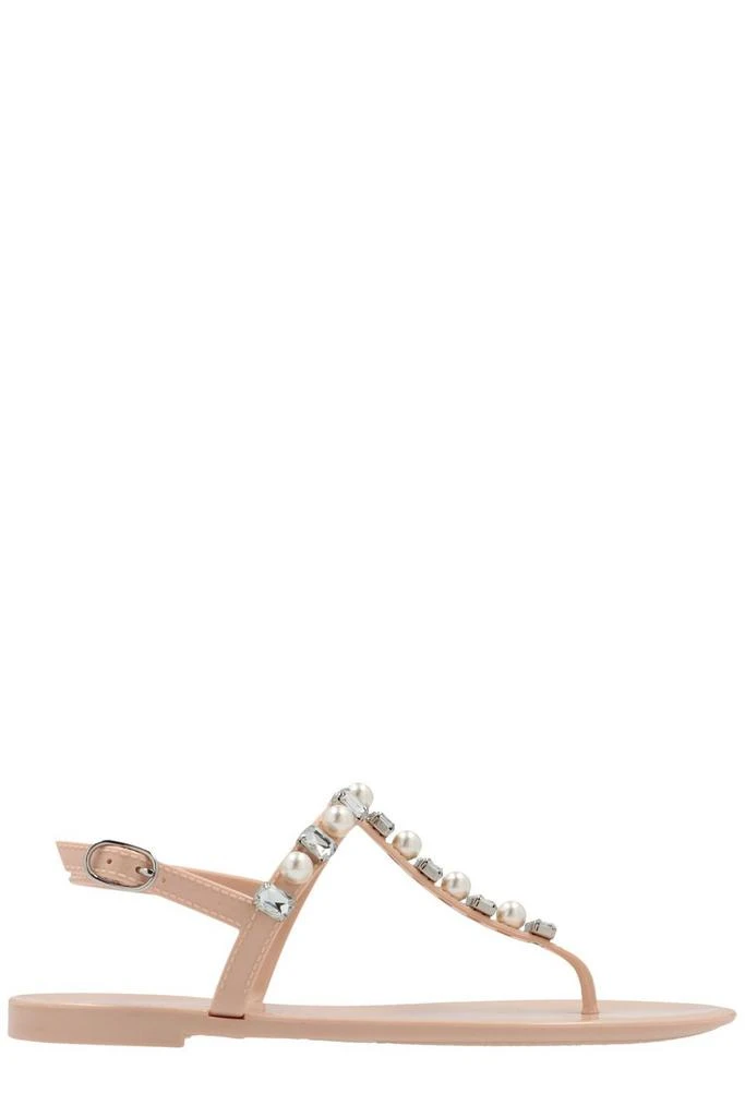 商品Stuart Weitzman|Stuart Weitzman Goldie Embellished Jelly Sandals,价格¥1476,第1张图片