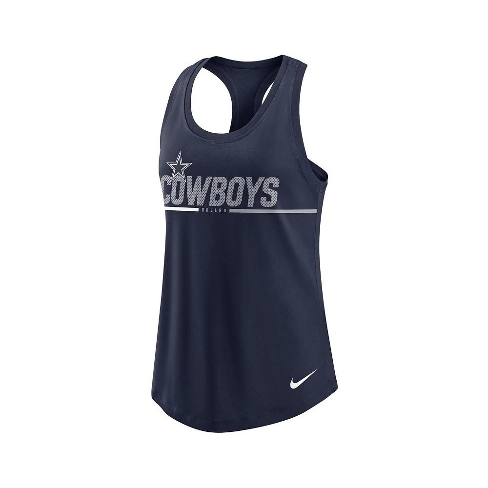 商品NIKE|Women's Navy Dallas Cowboys Team Name City Tri-Blend Racerback Tank Top,价格¥262,第2张图片详细描述